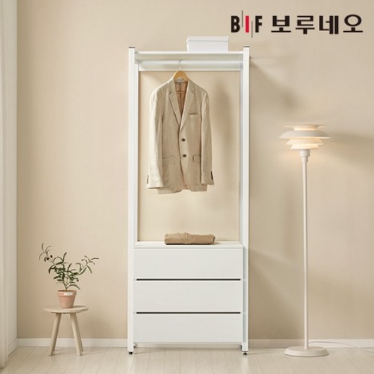 BIF보루네오 아이든 시스템 행거 철제 드레스룸 3단 서랍장 800이미지입니다. 누르면 해당 게시물로 새창이동합니다.