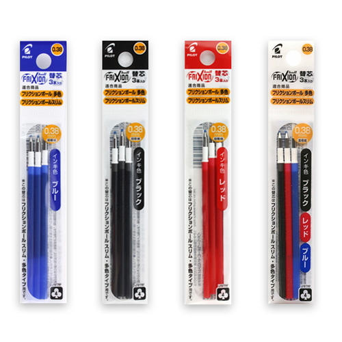 PILOT 프릭션 슬림 LFBTRF30UF 다색용 리필심 0.38mm (10개)_이미지