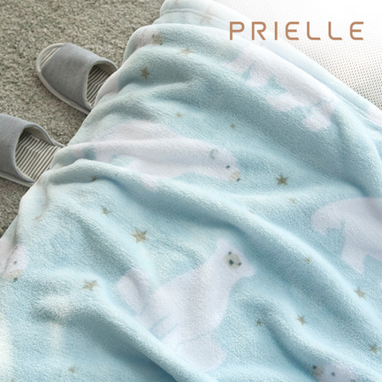 쁘리엘르 폴라베어 플란넬 담요 (100x150cm)_이미지