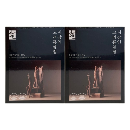 금산홍삼랜드 지강인 6년근 고려 홍삼정 240g (2개)