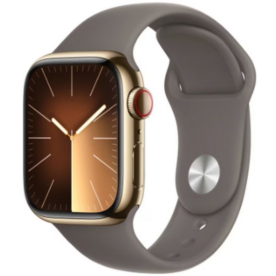 APPLE 워치 시리즈9 41mm Cellular 골드 스테인리스 스틸 (스포츠밴드)_이미지