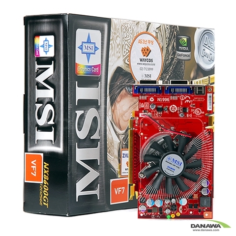MSI ������ 8600GT NX8600GT-T2D256E OC 256MB �߸� �����ڽ�