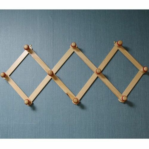 옷걸이 훅 자바라 모자걸이 벽걸이 접이식 중 32cm