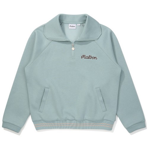 말본골프 에어리 반집업 맨투맨 티셔츠 M5322PFS11MTD_이미지