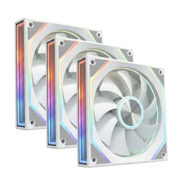 JBCNC X120 PRO 인피니티 ARGB PWM [3팩, 화이트]