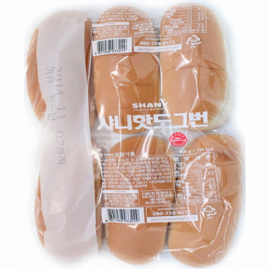 SPC삼립 샤니 핫도그빵 6개입 300g (6개)_이미지