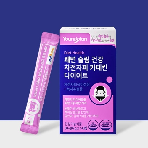  영진약품 영플랜 쾌변 슬림 건강 차전자피 카테킨 다이어트 14포 [2개]