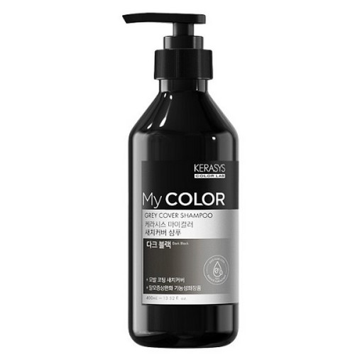 케라시스 마이컬러 새치커버 샴푸 다크블랙 400ml (1개)_이미지
