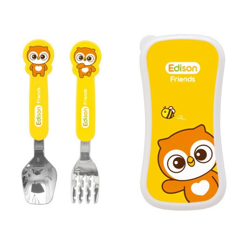 에디슨 에디슨 프렌즈 베이비 스푼포크케이스세트_이미지