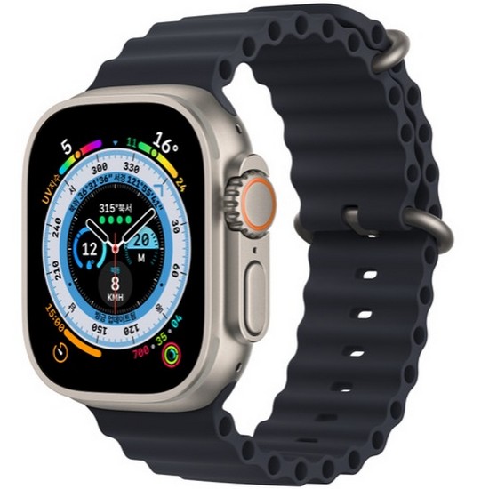 APPLE 워치 오션밴드 (미드나이트) (44mm/45mm/49mm)_이미지