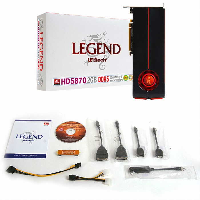 유니텍전자 LEGEND 라데온 HD 5870 Eyefinity 6Edition D5 2GB_이미지