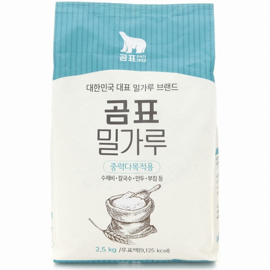 곰표 밀가루 중력다목적용 2.5kg이미지입니다. 누르면 해당 게시물로 새창이동합니다.