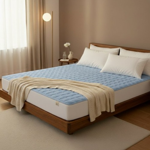 한일의료기 시그니처 스카이 블루 탄소매트 (더블, 150x200cm)_이미지