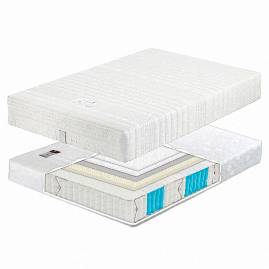 프렌지 FR686 가죽헤드 침대 D (라텍스탑7존독립)_이미지