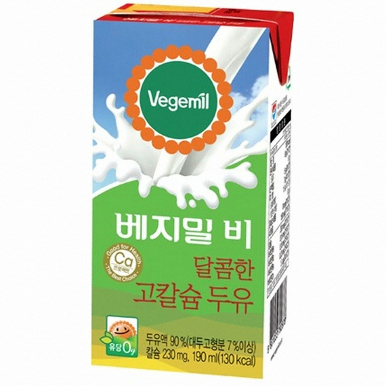 정식품 베지밀 비 달콤한 고칼슘 두유 190ml (32개)_이미지