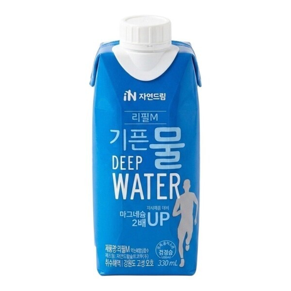 자연드림 기픈물 리필엠 330ml (18개)_이미지