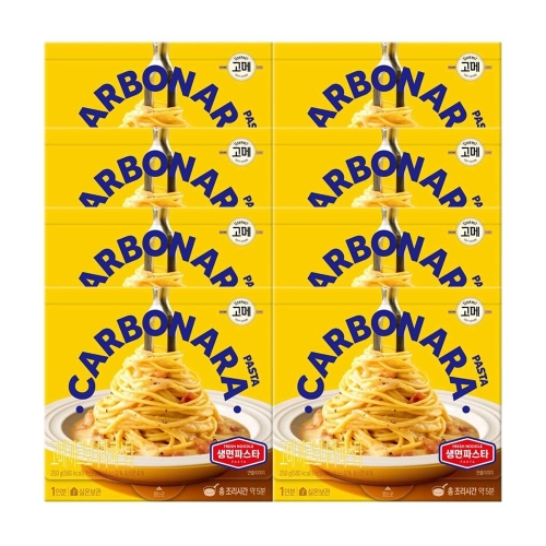 CJ제일제당 고메 고메 까르보나라 생면파스타 250g (8개)_이미지