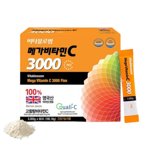 초당약품 비타블로썸 메가비타민C 3000 파인 60포 (1개)