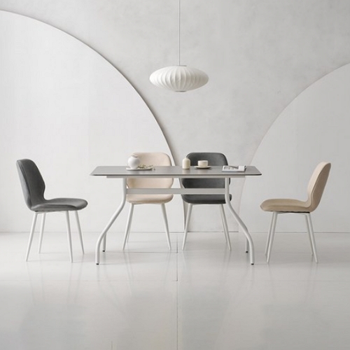 라로퍼니처 리베라 포세린 통세라믹 식탁 1400 (의자4개)