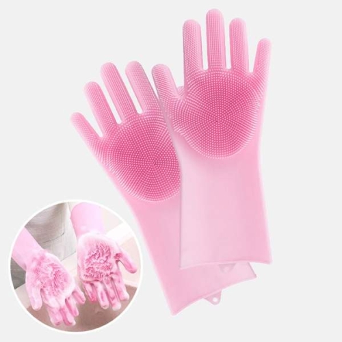 매직 수세미 실리콘 설거지 고무장갑 DD-10680_이미지