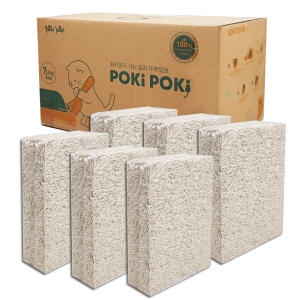 퍼키퍼키 가는입자 두부모래 녹차향 3kg (6개)
