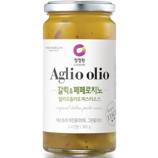 대상 청정원 갈릭&페페로치노 알리오올리오 파스타소스 360g (1개)