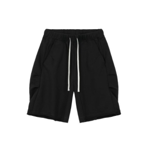 ETCE REVERSE TUCK SWEAT SHORTS BLACK ET2402SO02BK 1308923_이미지