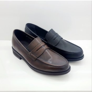ML323057 BROWN 남성심플라인쿠션경량페니로퍼 TDMH