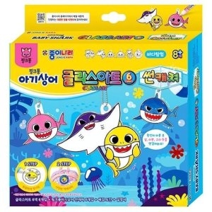 종이나라 핑크퐁 아기상어 글라스아트 썬캐쳐 바다탐험 (1개)