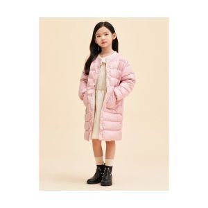 빈폴 키즈 KIDS 덕다운 한줌 경량 롱패딩 라이트 핑크 BI3738U04Y 215835_이미지
