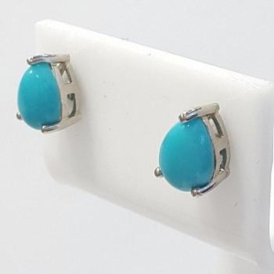 블루케이 터키석 원석 귀걸이 230412-04 탄생석 S10042721_이미지