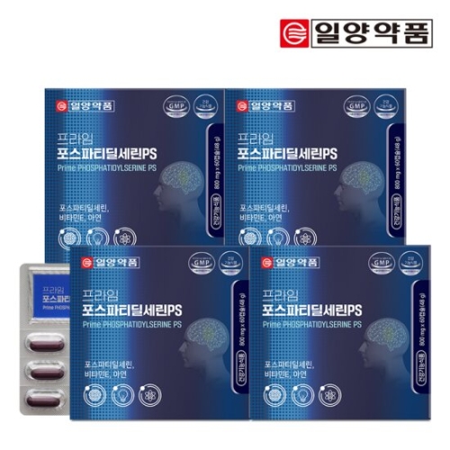 일양약품 프라임 포스파티딜세린PS 800mg 60캡슐 (4개)_이미지