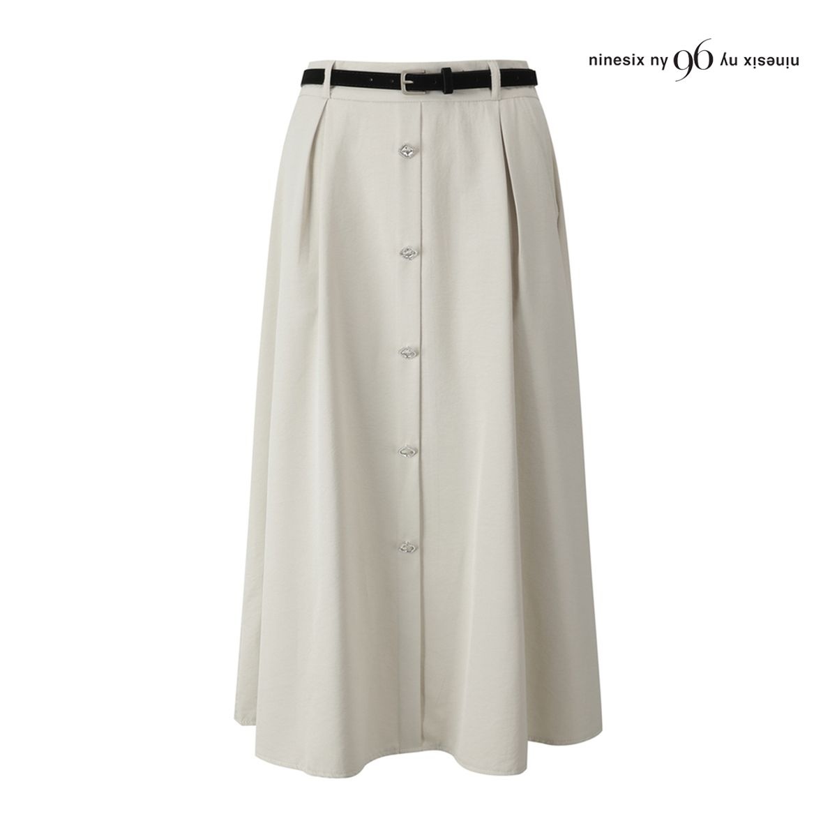 96NY 여성 백 밴딩 벨트 세트 주얼리 버튼 스커트 NQ4SK001M0