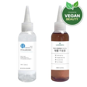 글로우몬스터 병풀 원액 추출물 앰플 100ml + 저분자 히알루론산 원액 앰플 100ml