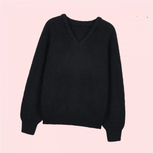 Ab.plus 울 블렌드 브이넥 니트 니트티 스웨터 티셔츠 상의 엘에스에이1MW39A 4517534_이미지