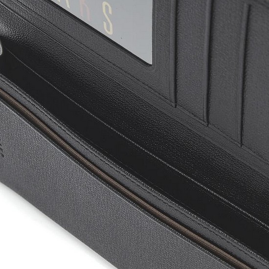닥스 체크배색 소가죽 장지갑 DBWA0F441BK_이미지