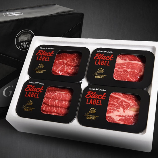 미트아울렛 소고기 정육 프라임 구이용 선물세트 1.2kg (1개)_이미지