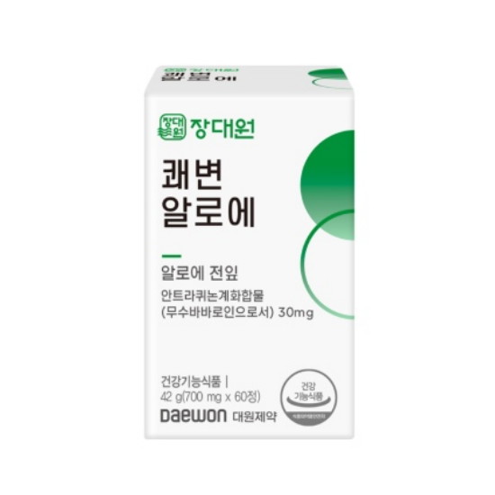 대원제약 장대원 쾌변 알로에 60정 (2개)