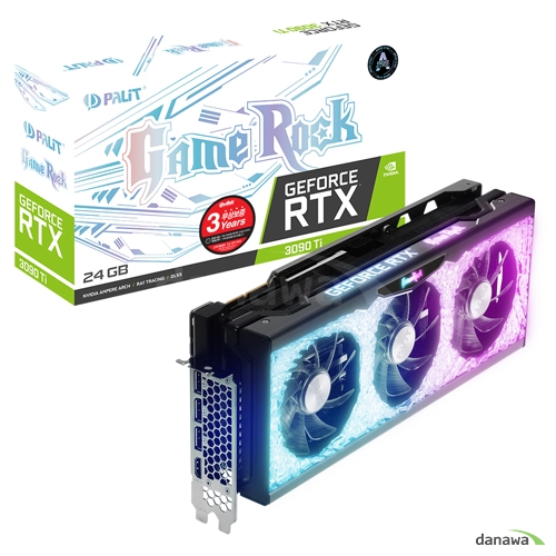 PALIT 지포스 RTX 3090 Ti GAMEROCK D6X 24GB 이엠텍_이미지