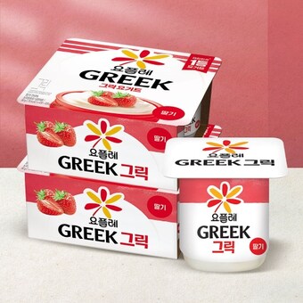 빙그레 <b>요플레</b> 그릭 딸기 80g