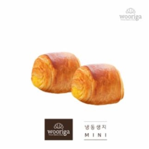 우리가스토리 프랑스 미니 뺑라크림 40g 15ea 프리미엄 프랑스 크로아상 냉동빵 냉동생지 베이글 와플 치아바타 마들렌_이미지