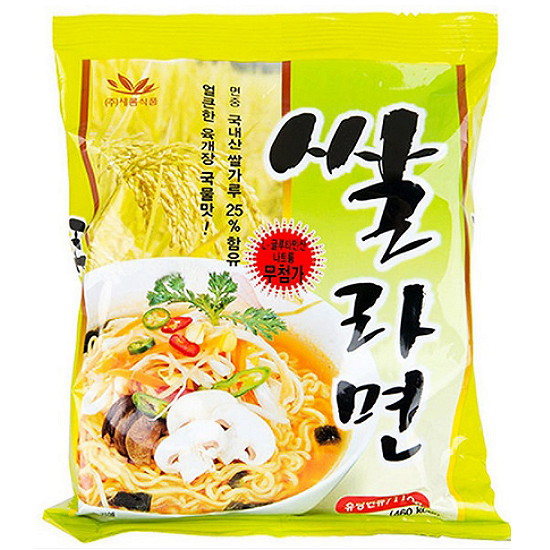 새롬 우리쌀로 만든 친환경 쌀라면 110g (5개)