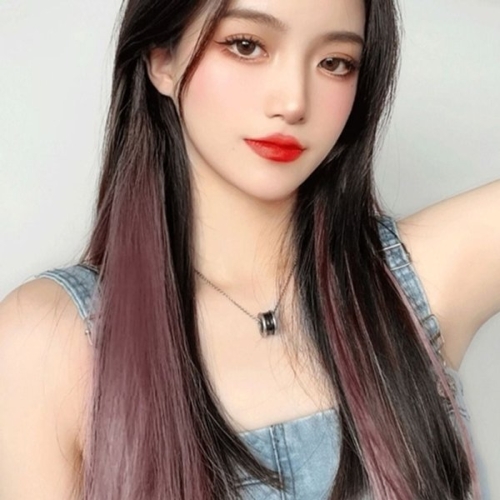 그라데이션 컬러 브릿지 헤어피스 5p 포인트 투톤가발 KYR-WBD730B_이미지