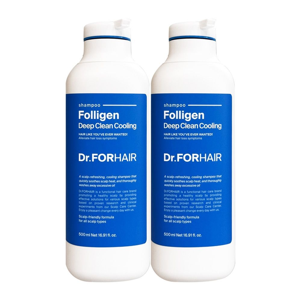 닥터포헤어 폴리젠 딥 클린 쿨링 샴푸 500ml (2개)_이미지