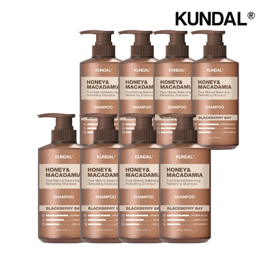 쿤달 허니 앤 마카다미아 네이처 샴푸 블랙베리베이 500ml (8개)_이미지