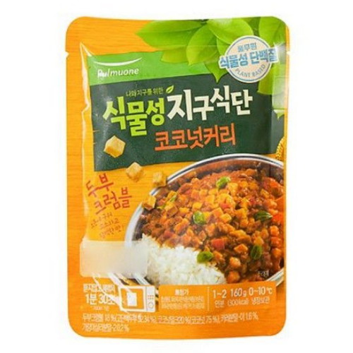 풀무원 두부 크럼블 덮밥소스 코코넛커리 160g (1개)