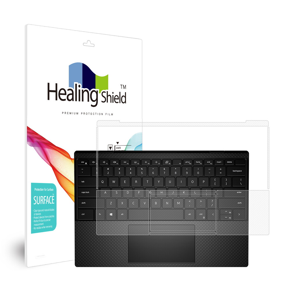 폰트리 힐링쉴드 델 XPS 13 9300 논터치 무광 외부보호필름 팜레스트/터치패드 2매_이미지