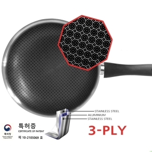 헤스타 세렌체 통3중 스텐레스 인덕션 웍 28cm 궁중팬 금속 조리도구 및 모든 전열기구 사용가능_이미지