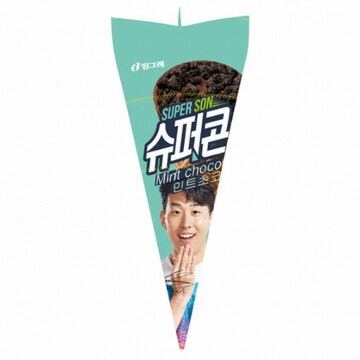 빙그레 슈퍼콘 민트초코칩 150ml (10개)