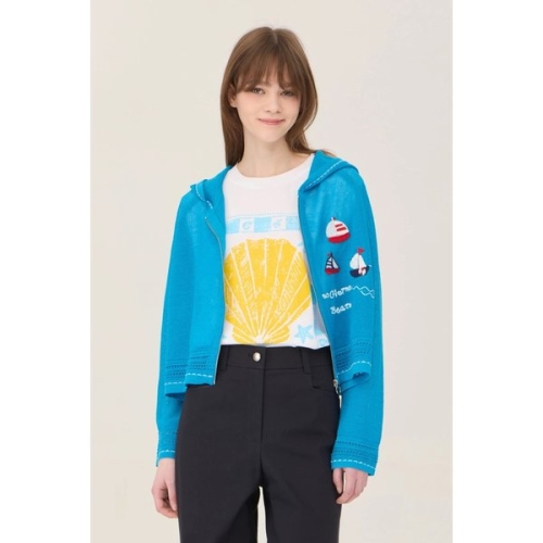 돛단배 후드 집업 가디건 BAKCF3631